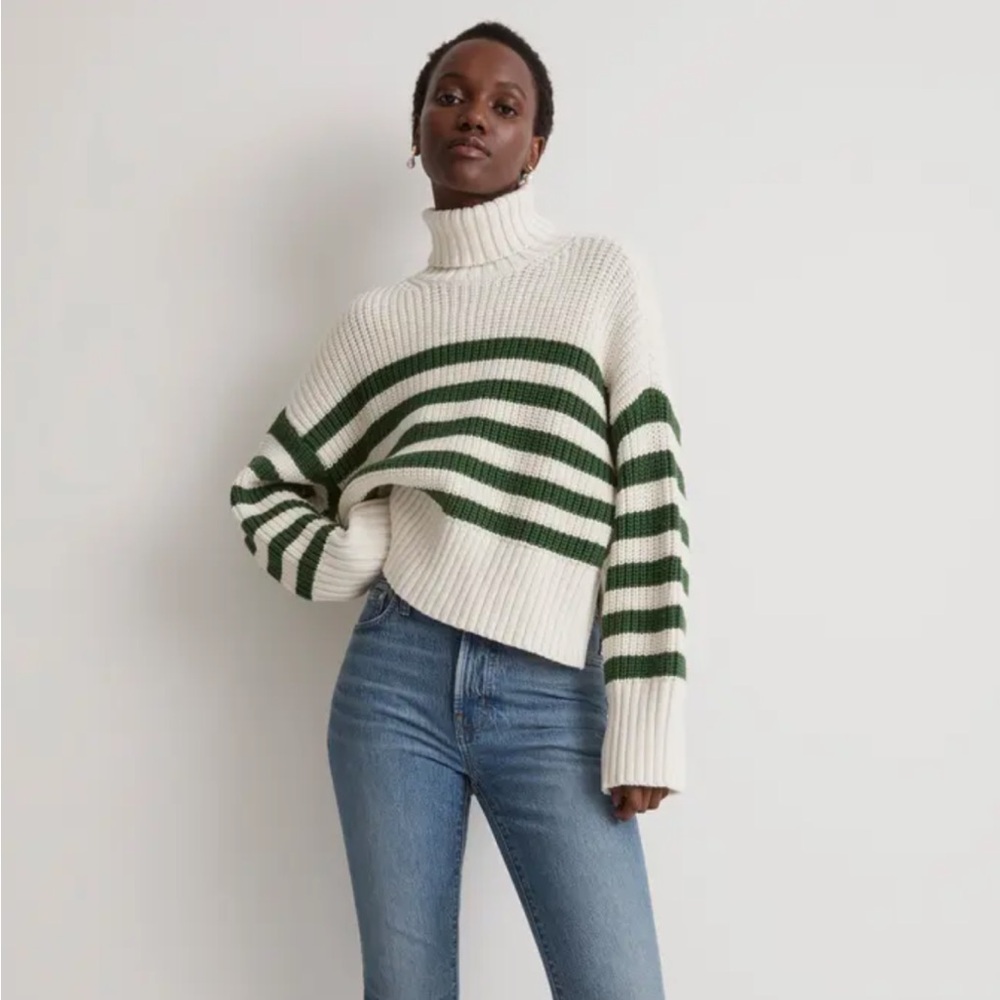 Madewell Turtleneck Striped Sweater